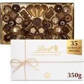 Lindt PRALINES HOCHFEIN pralines 350 gram - Premium chocolade pralines - 35 stuks - Vaderdag Cadeau