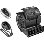 Vacmaster AM1202R Cardio54 gymvloerventilator met afstandsbediening, stille ventilator