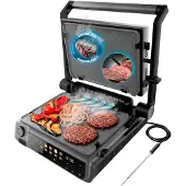 Cecotec Rock'ngrill 2000 Smash, elektrische grill, zwart, universele maat / EU-stekker, 220V, zwart, universele maat