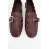 Forever & Always Jade Leren Plat Loafers Dames