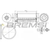 Bremsi FE0334 Brandstoffilter