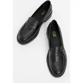 Forever & Always Bree Platform Penny Leren Loafer