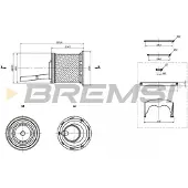 Bremsi FE2439 Brandstoffilter
