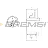 Bremsi FE0839 Brandstoffilter