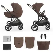 Kinderkraft Kinderwagen Prime3 PRO 2-in-1 Velvet Mocca
