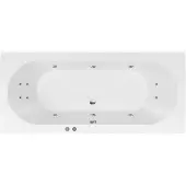 Bestbad Karina bubbelbad 170x75 cm met RB1 enkel whirlpool wit