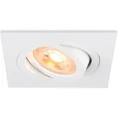 SLV Inbouwspot New Tria 75 vierkant - wit - GU10