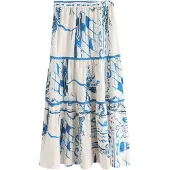 Next Rok blauw / wit