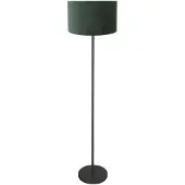 Mexlite Vloerlamp Noor 4445ZW – Zwart met groene velours kap Ø30cm