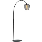 Masterlight Booglamp Porto Diamond Smoke Glas Ø 21cm