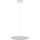 TRIO Witte strakke hanglamp Tray Ø 40cm