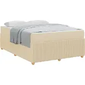 vidaXL Bedframe Crème 160 x 200 cm Stof