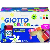 Giotto Decor Acrylic - 6X25 Ml
