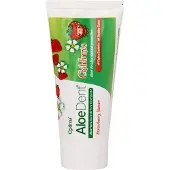 Aloe Dent Children's Aloe Vera Fluoride Free Tandpasta Aardbei 50 ml Tandpasta