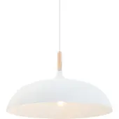 Mexlite Bjorr LED Hanglamp | 1x E27 40W | Dimbaar | Hout/Wit