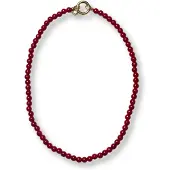 BONNIE STUDIOS Dames Sieraden Noah Agaat Necklace - Rood - Maat ONESIZE