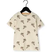 Koko Noko T-shirt ecru Jongens Stretchkatoen Ronde hals All over print - maat 128