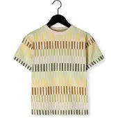Koko Noko gestreept T-shirt groen Jongens Stretchkatoen Ronde hals Streep - maat 116