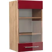 Vicco Fame-Line Glazen keukenkast – 40 cm Bordeauxrode hoogglans