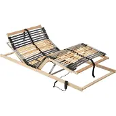 Prolenta Maison Exclusive - Bedbodem, bruin, 100 x 190 cm, massief beukenhout