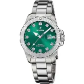 Festina Kwartshorloge Boyfriend Collection Polshorloge, dameshorloge, roestvrijstalen armband, tot 10 bar waterdicht, datum