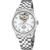 Jaguar Automatisch horloge Polshorloge, dameshorloge, open balans in hartvorm, saffierglas, Swiss Made