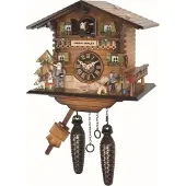 Engstler - 4223 - Koekoeksklok - 1-daags kettinguurwerk - Notenhout - 20 cm