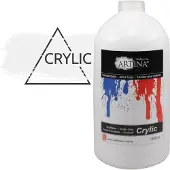 Artina Acrylverf titaanwit 1000 ml – acryl verf tubes 1L plakkaatverf