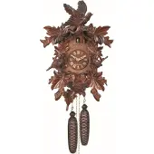 Engstler - 640 - Koekoeksklok - 1-daags kettinguurwerk - Notenhout - 43 cm