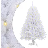 Syfax Kunstkerstboom 150 LED's PVC en staal Wit