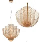 Toolight Hangende Opengewerkte Plafondlamp Rosé Goud App888-cp