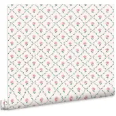 Laura Ashley Kate Behang - Bloemen - 10mx52cm - Roze