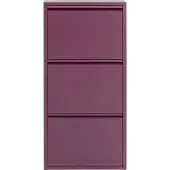 Kare design Schoenenkast Caruso paars 3 laden