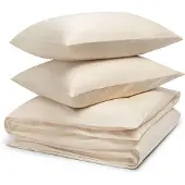 Yumeko Dekbedovertrek set Katoensatijn 200x220 Beige - Eco, Bio & Fairtrade