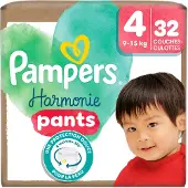Pampers Harmonie Pants maat 4 (9–15 kg) – 32 luierbroekjes