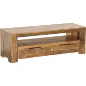 Riess Massief tv-meubel IRON CRAFT 130cm mangohouten lowboard 2 lades - 38931