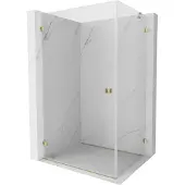 Mexen Lunar-B draaideur douchecabine links 95 x 90 , transparant, goud - 832-095-090-50-00-L