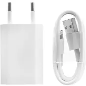 Apple wandlader A1400, inclusief MD818 laadkabel voor iPhone / iPad, wit