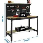 Simonwork (bancos De Trabajo) Bt3 Metaalplank 1445x1210x610 Mm