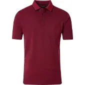 Casa Moda Wijde fit polo geel met borstzak