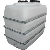 Graf ruimtebesparende tank 2500 L naturel van voedselveilig PE