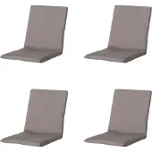 Madison stapelstoelkussen basic - 97x49x3cm set van 4