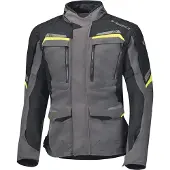 Held Lonborg motortextiljas, donkergrijs/zwart/neon-geel, maat 4XL