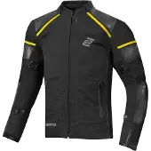 Bogotto Blizzard-X Waterdichte Zwart Geel Textiele Motorjas Maat S