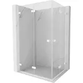 Mexen Lunar-F Duo opvouwbare douchecabine 100 x 90 , transparant, wit - 836-100L-090P-20-00