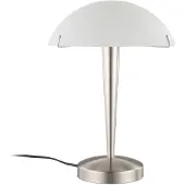 LINDBY Tafellamp Viola, wit / opaal, Slaapkamer, metaal, Modern, Tafellamp