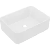 Syfax Wastafel 41x30x12 cm keramiek matwit