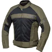 IXS Evo-Air Olijfgroen Zwart Textiele Motorjas Maat M