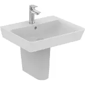 Ideal standard Connect Air - Wastafel Cube 55x46x16 cm, met overloop, met kraangat, wit E029901