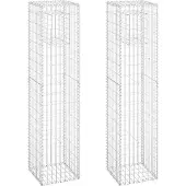 Syfax Schanskorf palen 2 st 40x40x180 cm ijzer